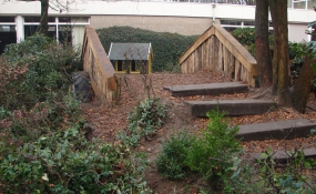 Bielzen pad en palenwandje (1)