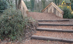 Bielzen pad en palenwandje (2)