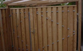 Dubbele poort RobiniaWood serie BLOK